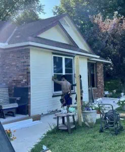 Vinyl siding installation